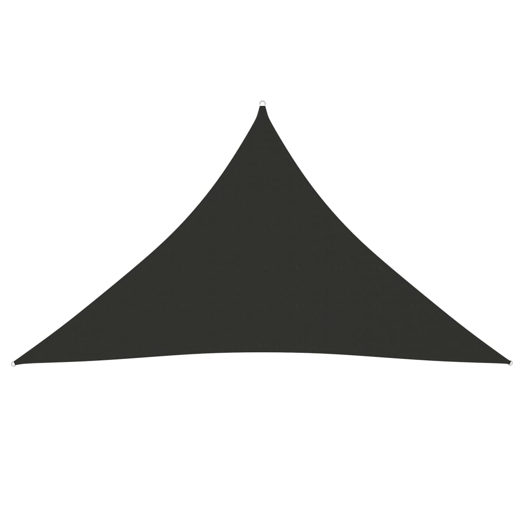 vidaXL toldo vela triangular tela oxford gris antracita 2,5x2,5x3,5 m