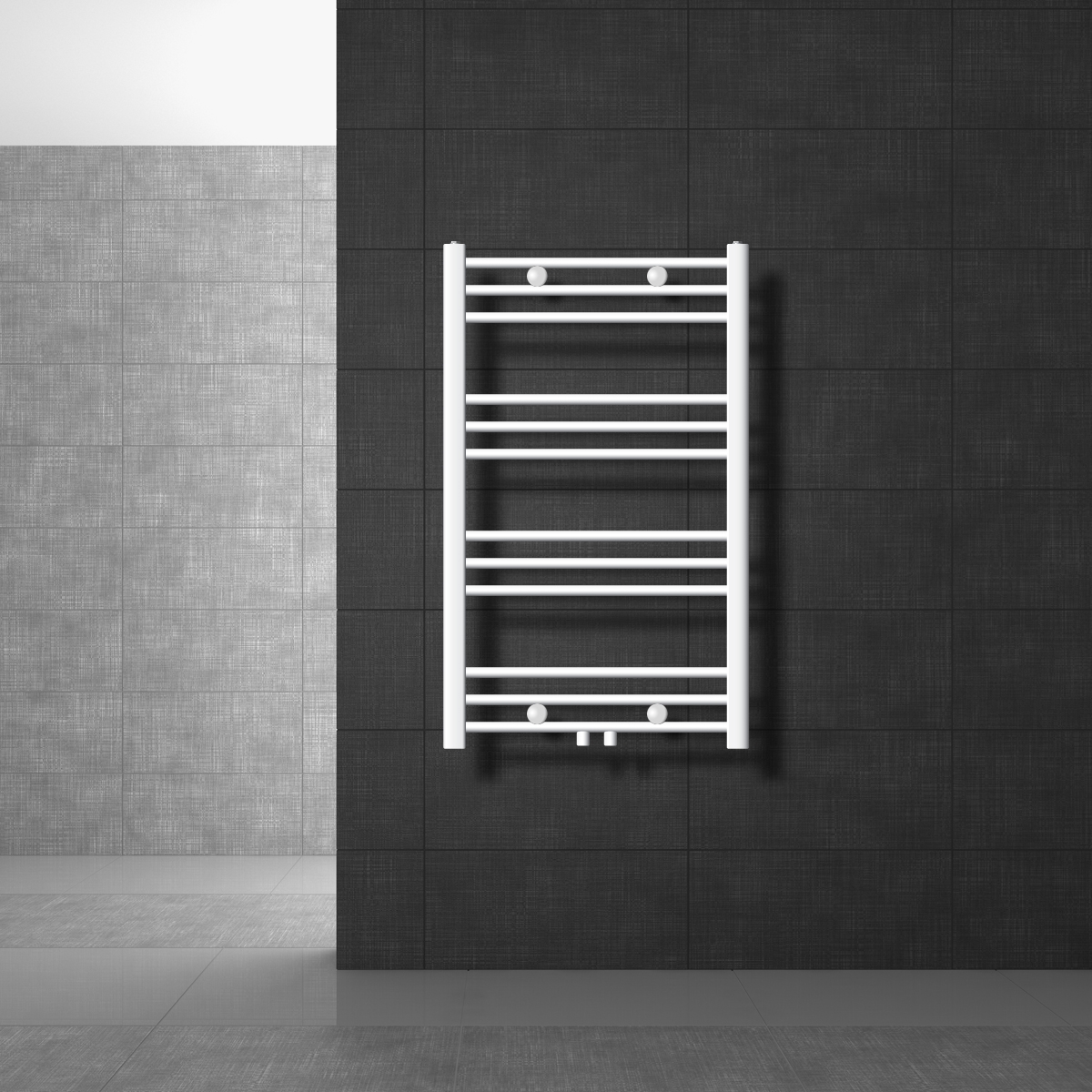 Radiador toallero de baño sahara 600 x 800 mm blanco