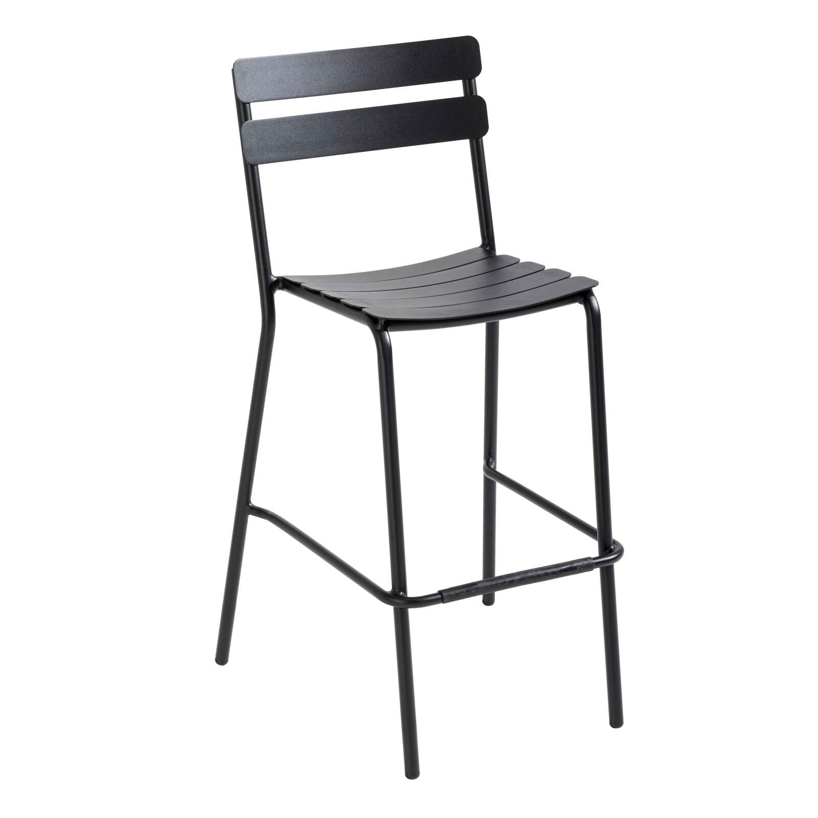 Oviala - silla alta de patio negra