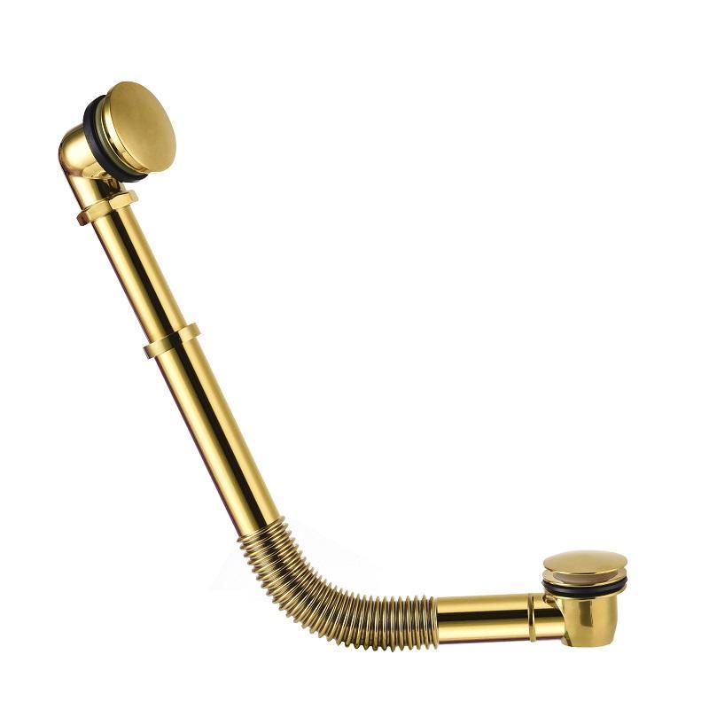 Desagüe y sifón dorado vigold para bañeras retro