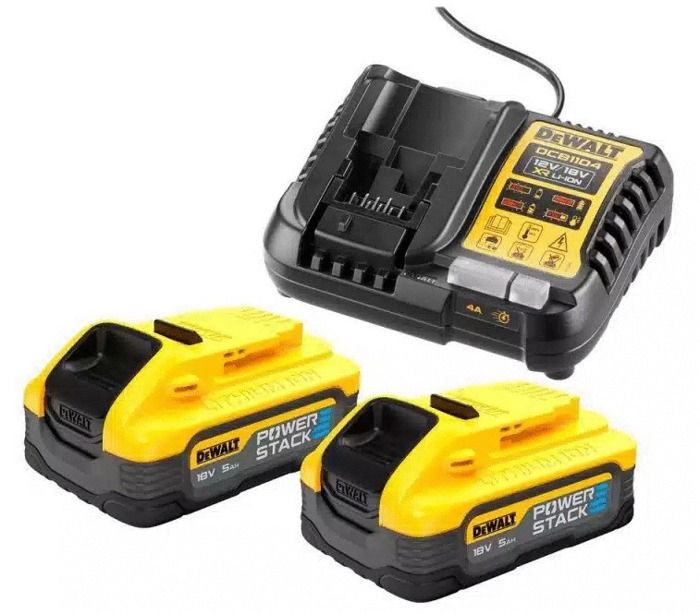 Pack baterías 2x18v powerstack - 5ah - cargador