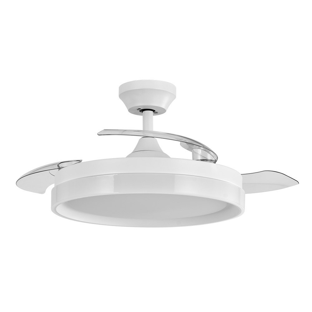 Ventilador de techo LED "zenit" de aspas retráctiles (72w 3cct 7200lm) ip20