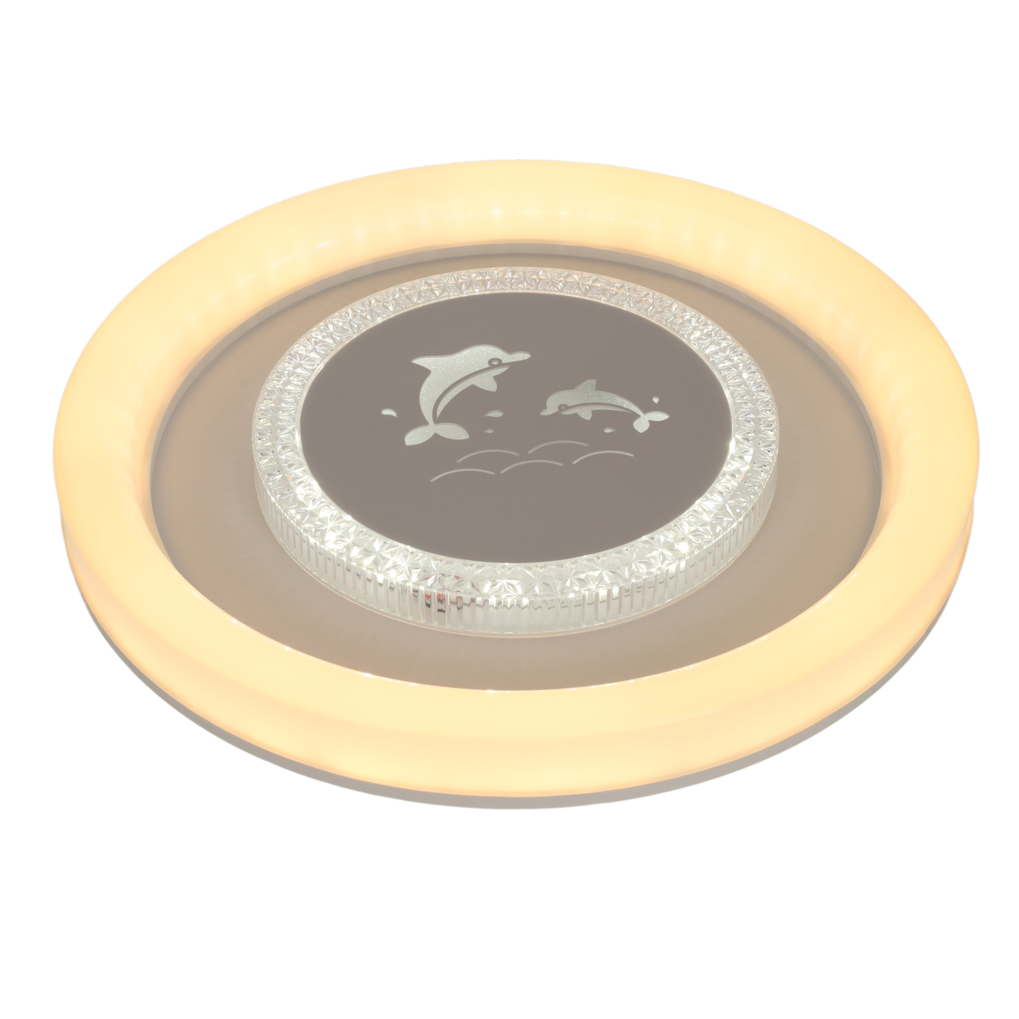 Plafón LED 96w (64w 4000k+32w 6000k-3000k) delfin cct diametro 500mm