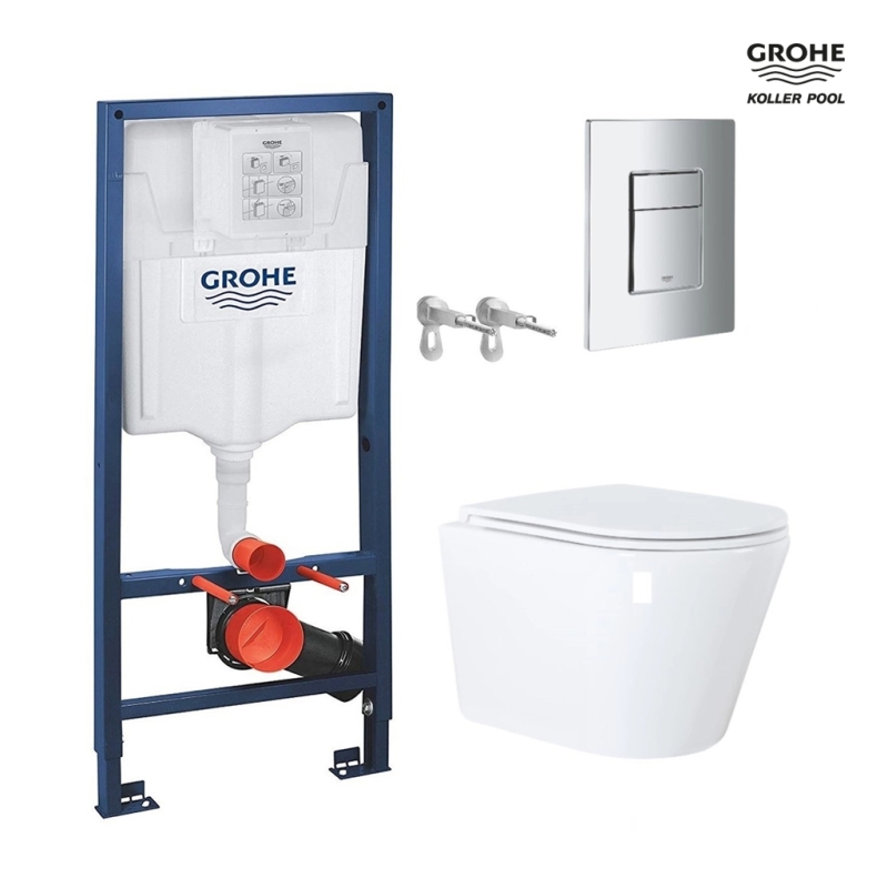 Geberit + delta 01 cromo br + wc kp orion 51,5 cm