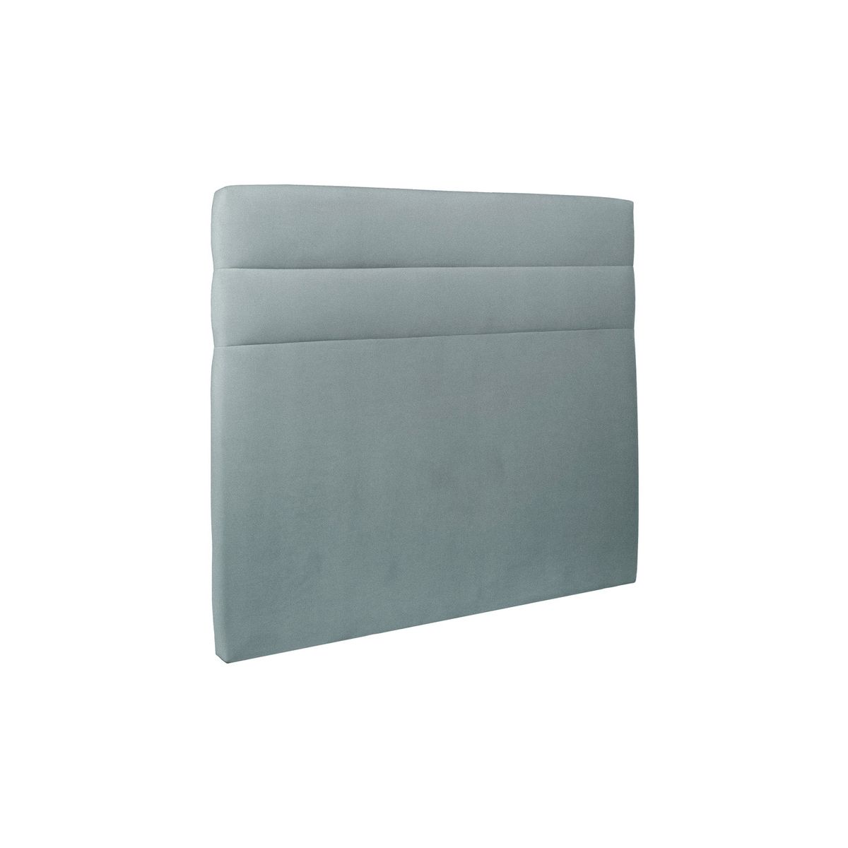 Cabecero 200 cm lines - tela terciopelo gris azul - gris azulado