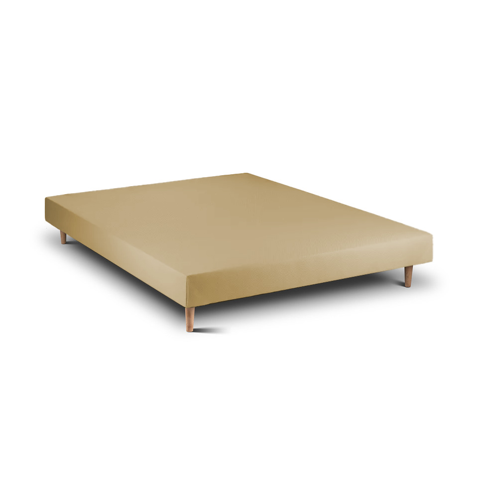 Base de cama de madera 15 beige 200 x 90 cm altura 30 cm indream