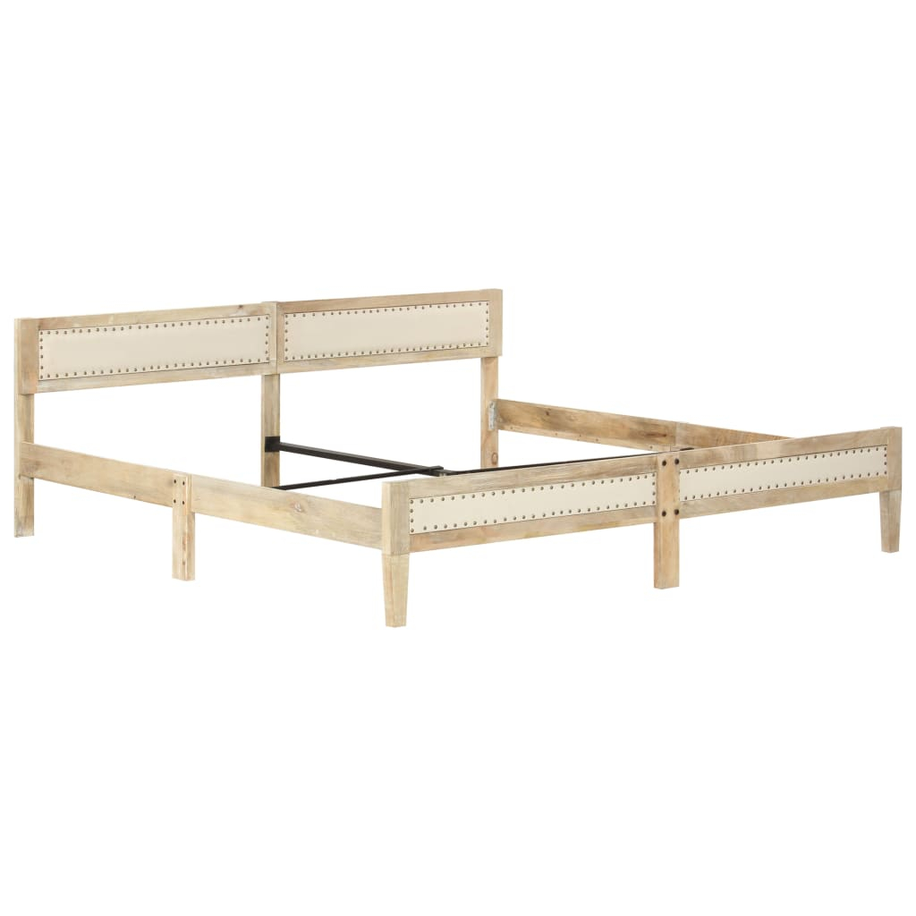 vidaXL estructura de cama sin colchón madera maciza de mango 200 cm