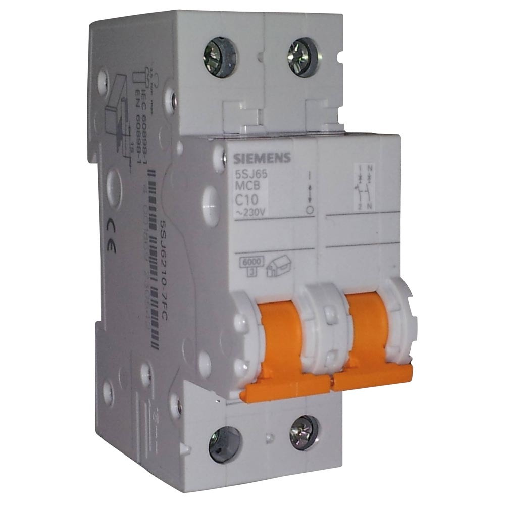 Magnetotérmico 1 polo + neutro 25 amperios siemens