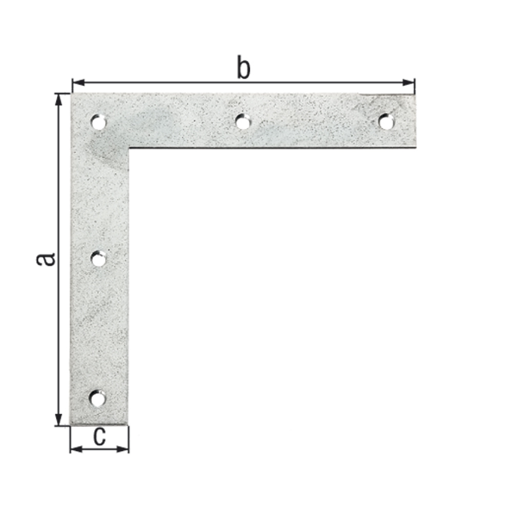 Escuadra plana esquina 120 x 120 mm