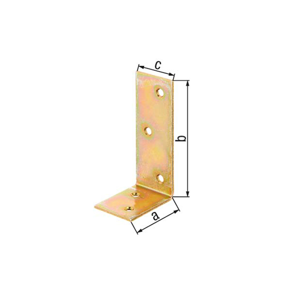 Escuadra para poste caras desiguales 50 x 100 x 40 mm