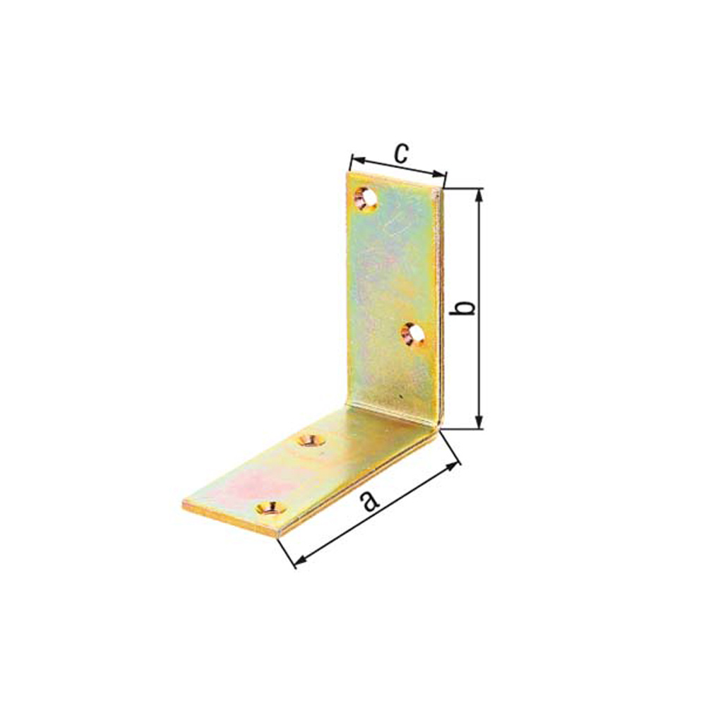 Escuadra para poste caras diguales 100 x 100 x 40 mm