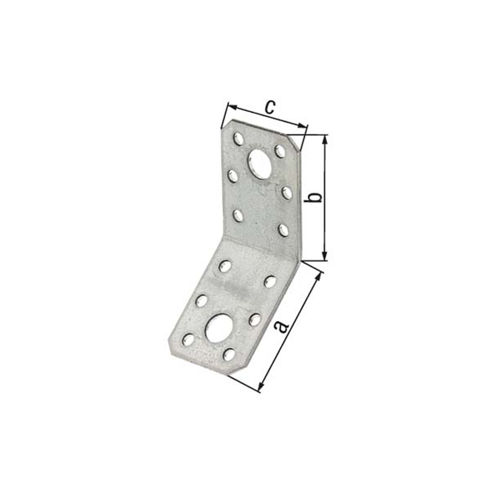 Escuadra de ensamblaje ángulo 135º sin puntas 90 x 90 x 40 mm