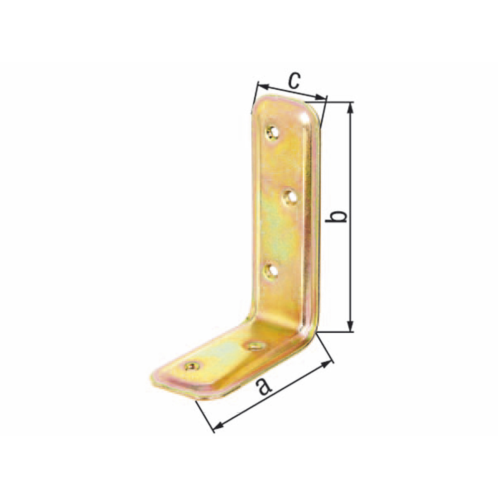 Escuadra de embutir 100 x 160 x 40 mm blanca