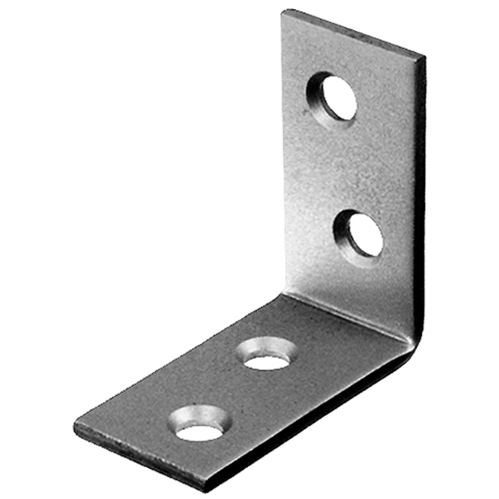 Escuadra de silla caras iguales 60 x 60 x 16 mm inox
