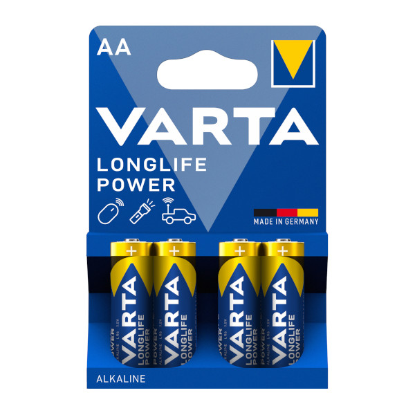 Pack 4 pilas alcalinas aa varta
