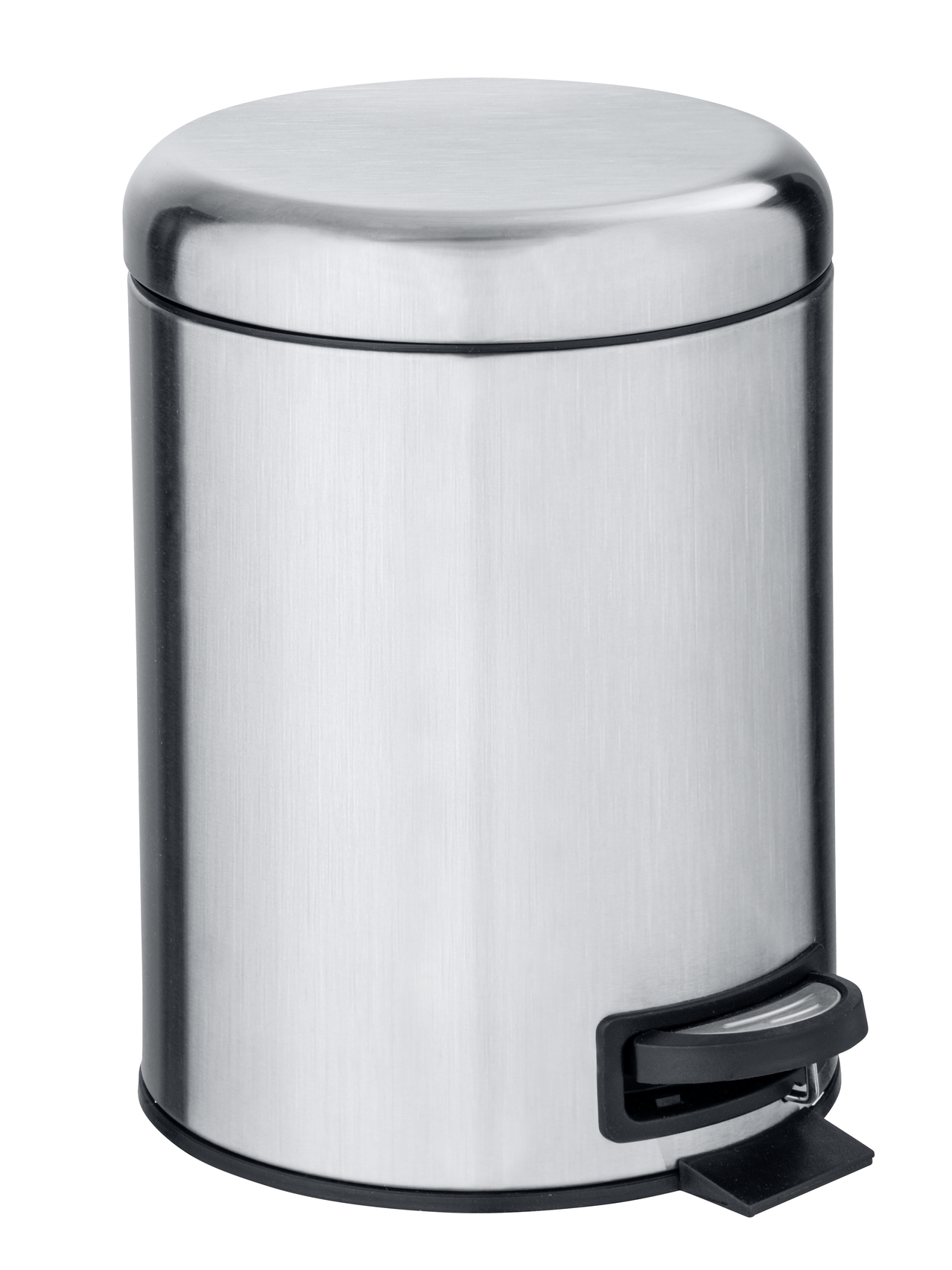 Papelera con pedal de 3L Leman acero inoxidable mate