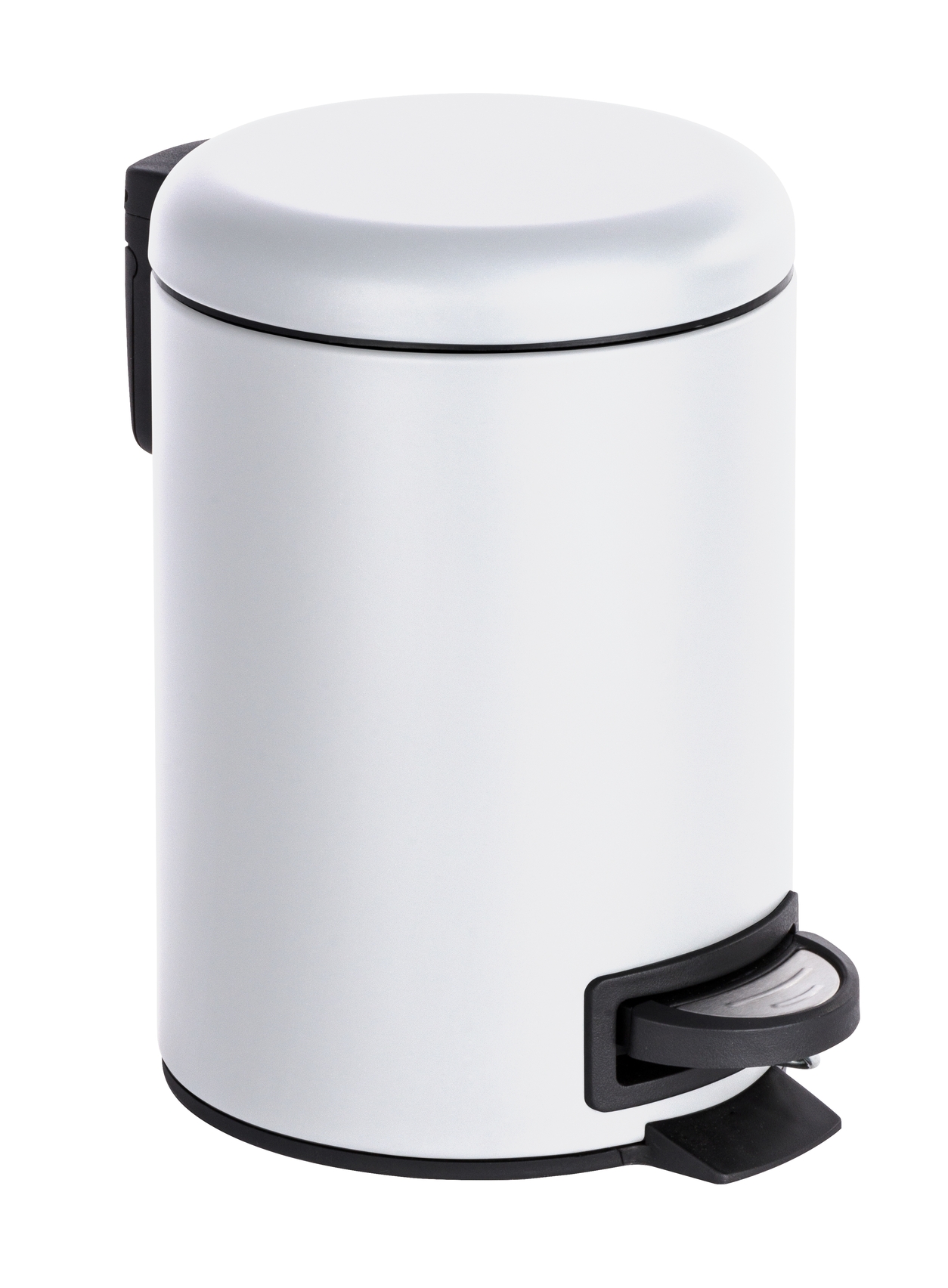 Papelera con pedal de 3L Leman blanca