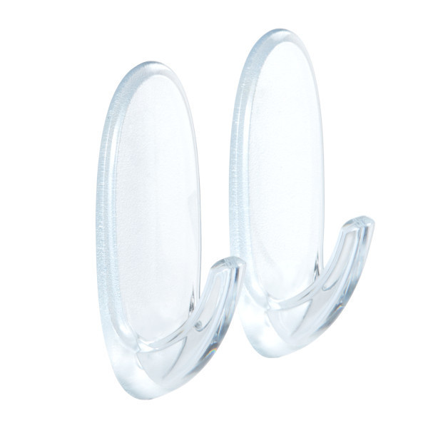 Percha transparente 2 uds.