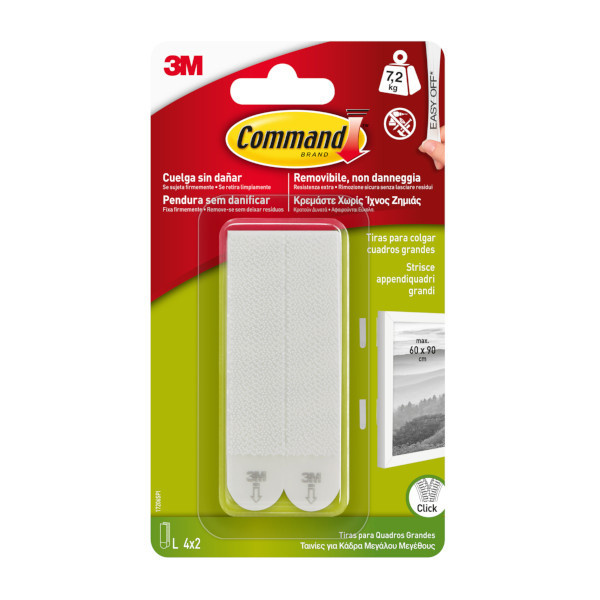 Tiras sujeta cuadros grandes 4 uds 3M