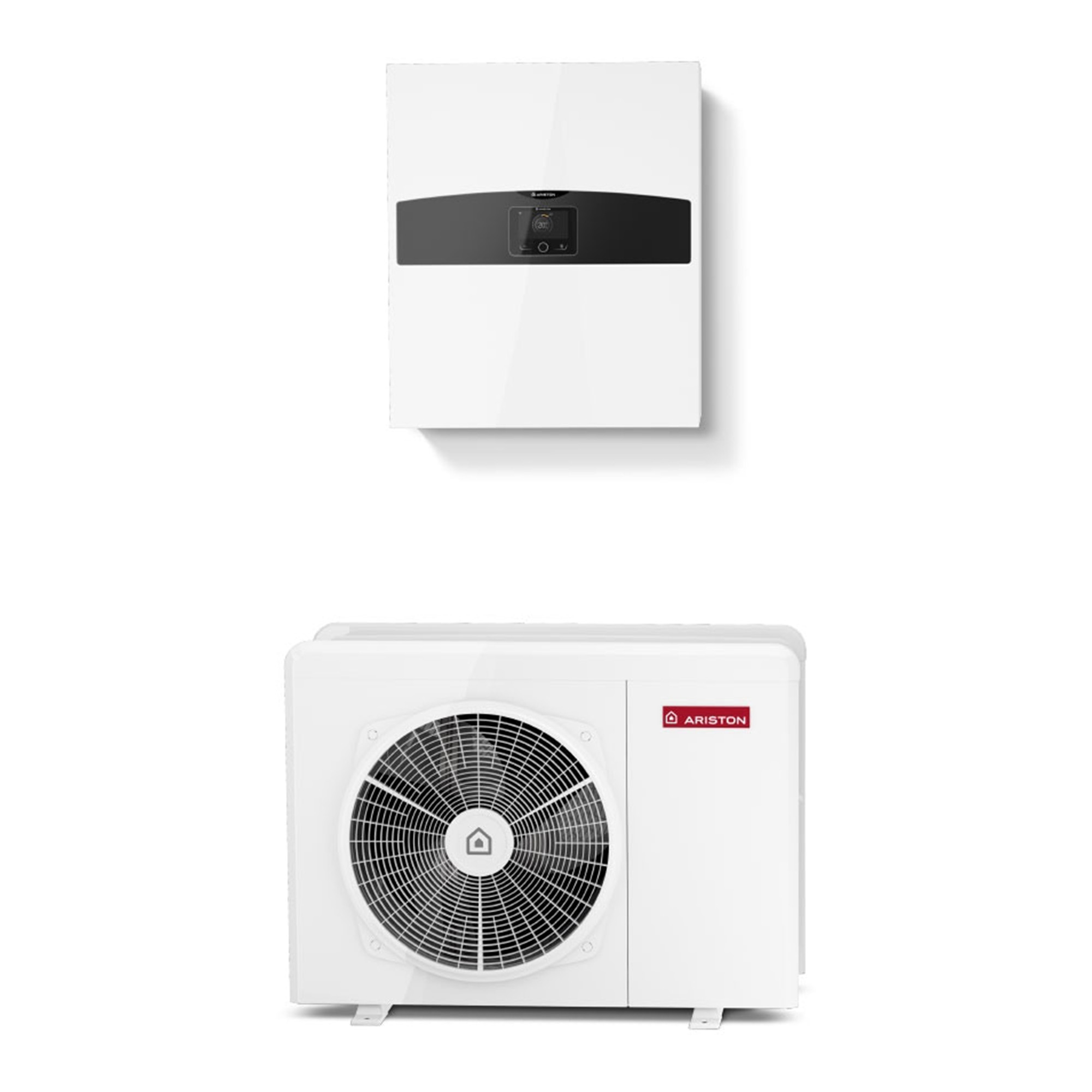 Bomba de calor conectada aire / agua monobloque nimbus plus m con radiador