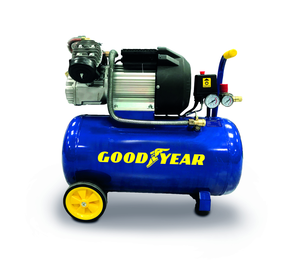 Goodyear - compresor 50l 412 l/m capacidad de aspiración. 50 litros