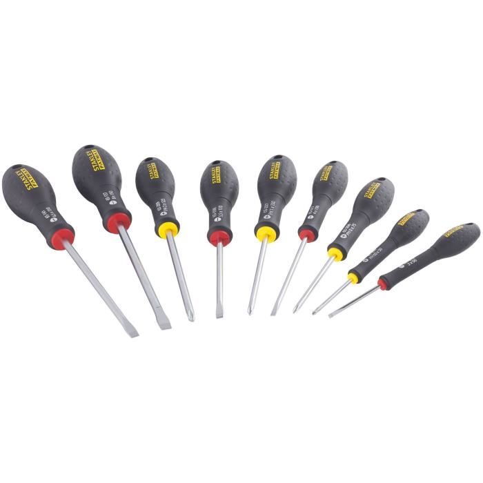 Juego de 10 destornilladores - stanley fatmax - fmht65439-0 - electricista