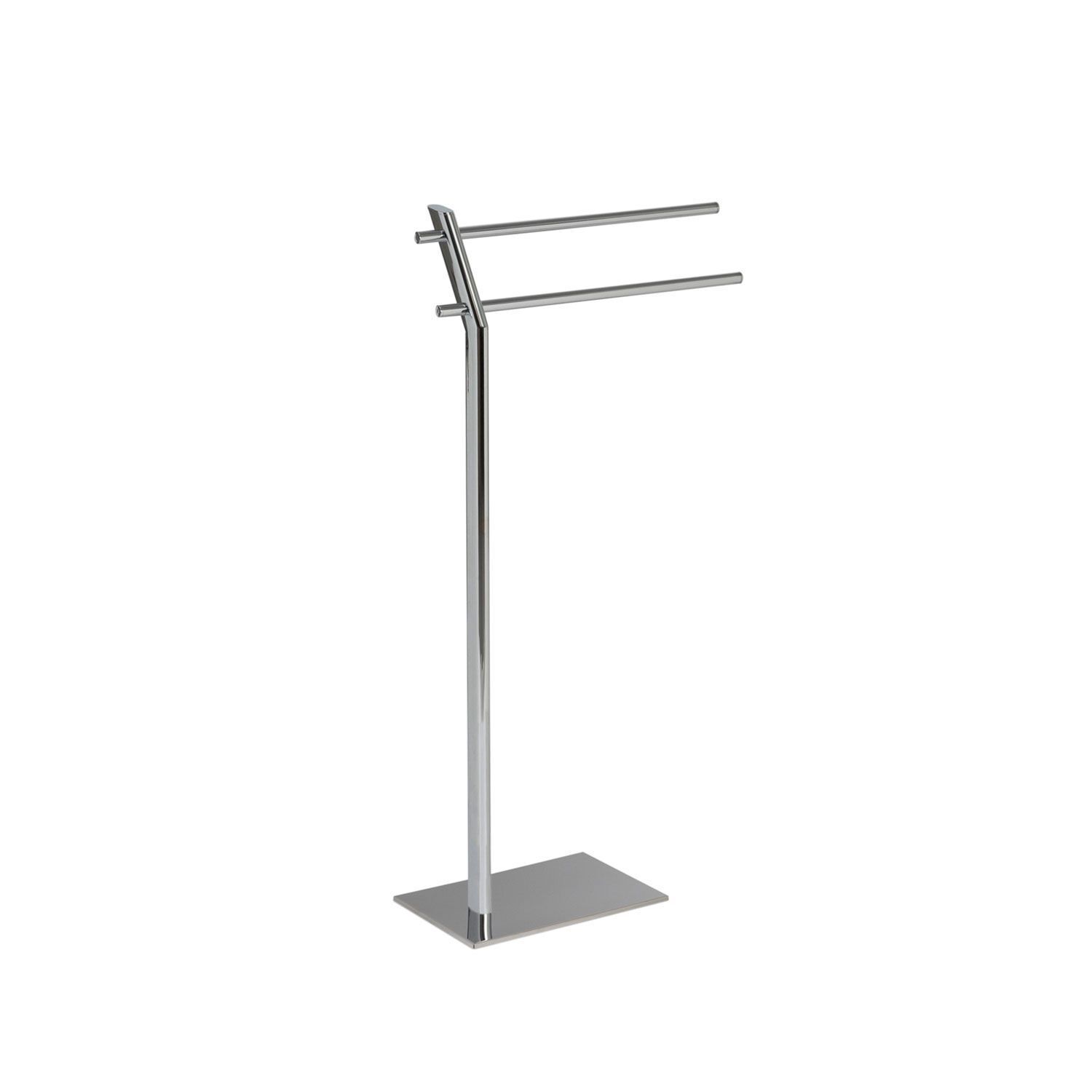 Toallero metal cromado 30x20x81 cm