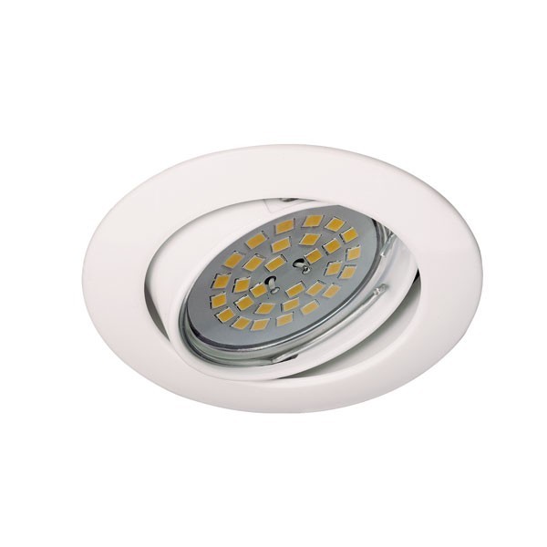 Foco empotrable basculante basic redondo blanco wonderlamp 1xgu10