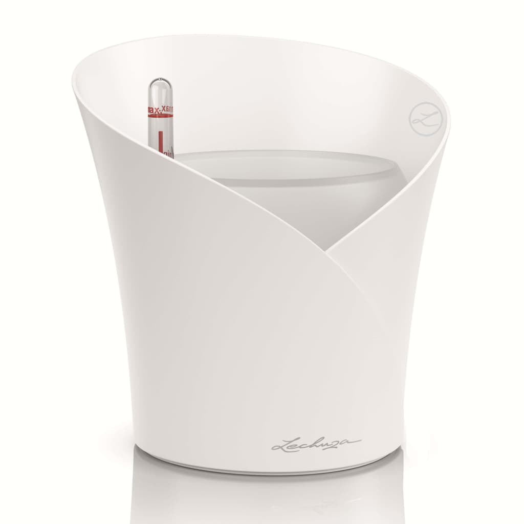 Lechuza jardinera orchidea all-in-one blanco mate