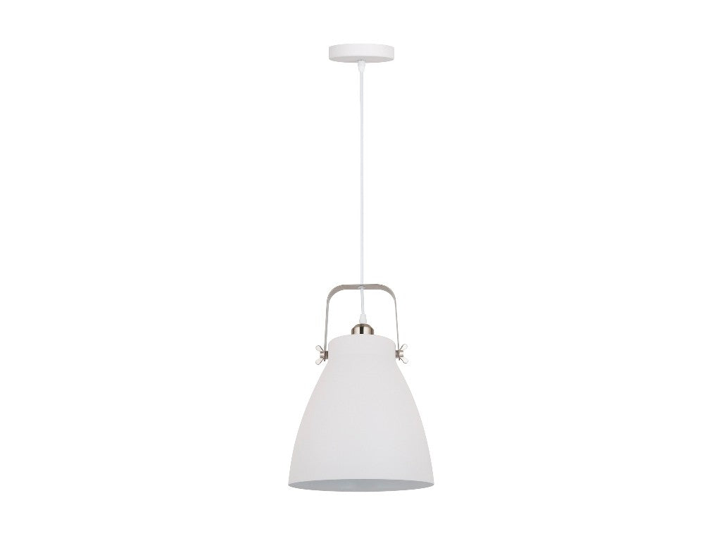 Lámpara de Techo Colgante Diseño Vintage Blanco-Plata