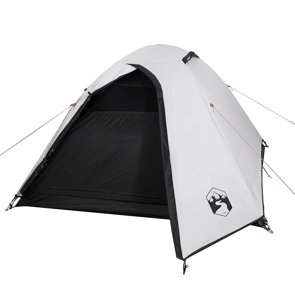 vidaXL tienda de campaña iglú 3 personas tela opaca impermeable blanco