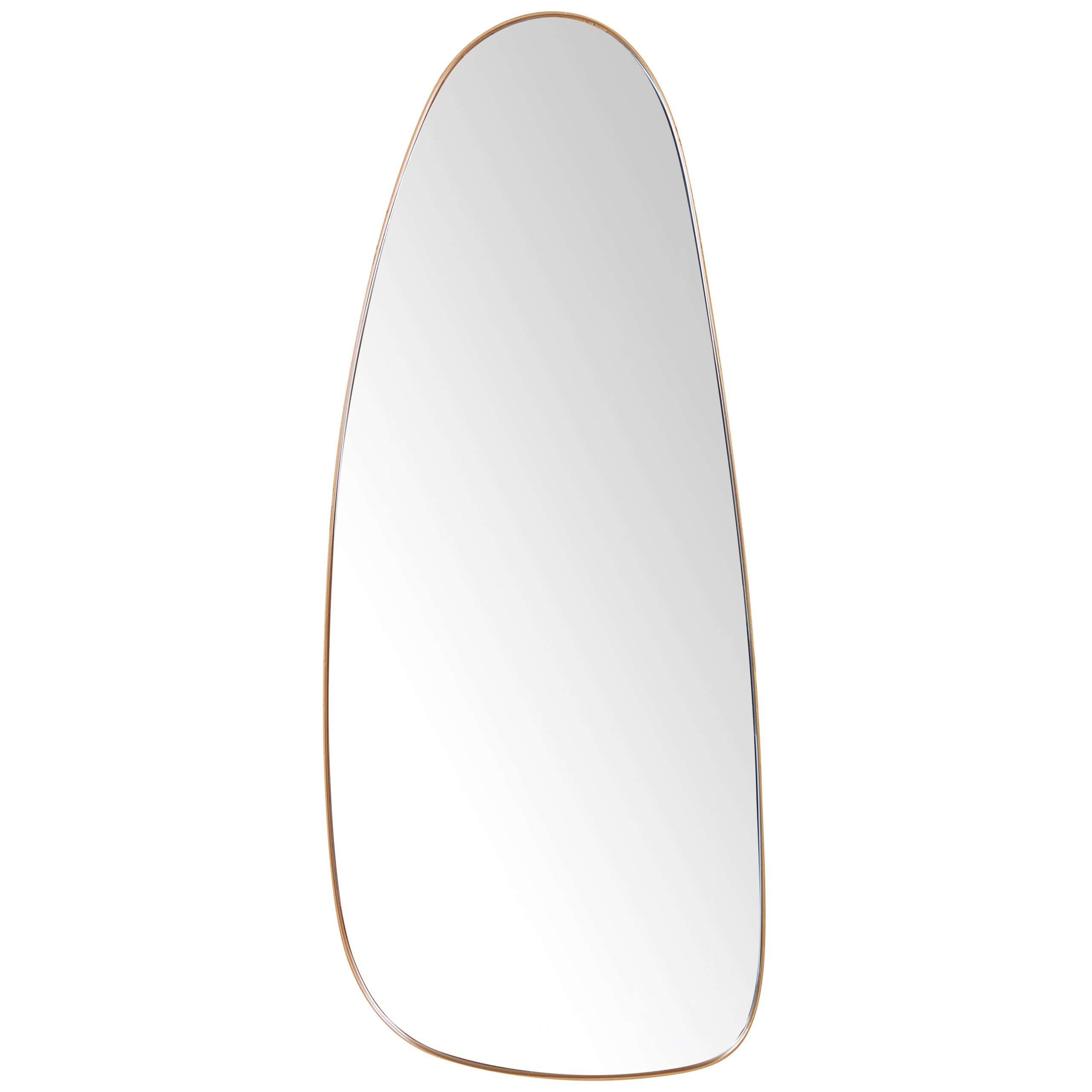 Espejo de pared cergy 39 cm 95 cm metal dorado