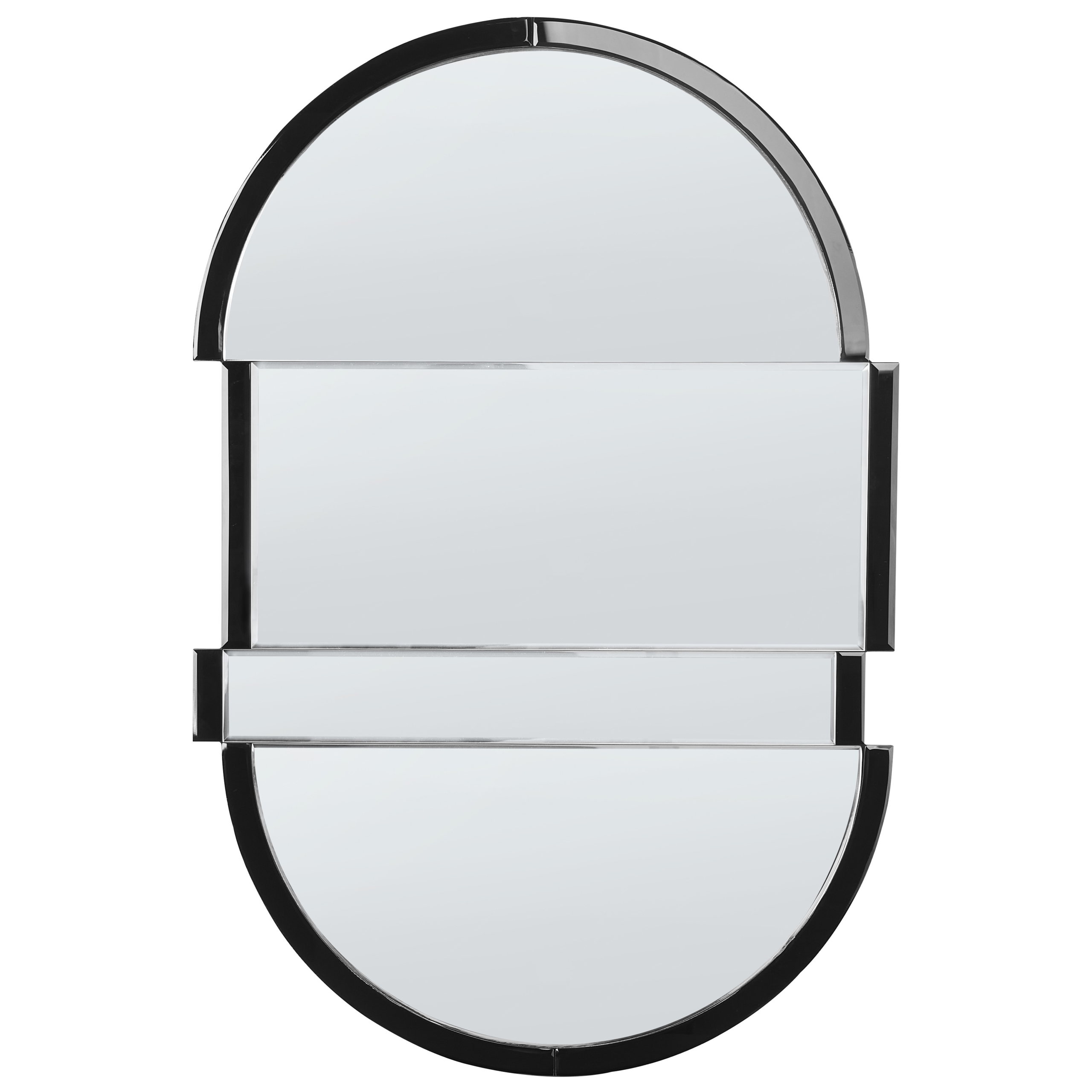 Espejo de pared michery 60 cm 90 cm negro