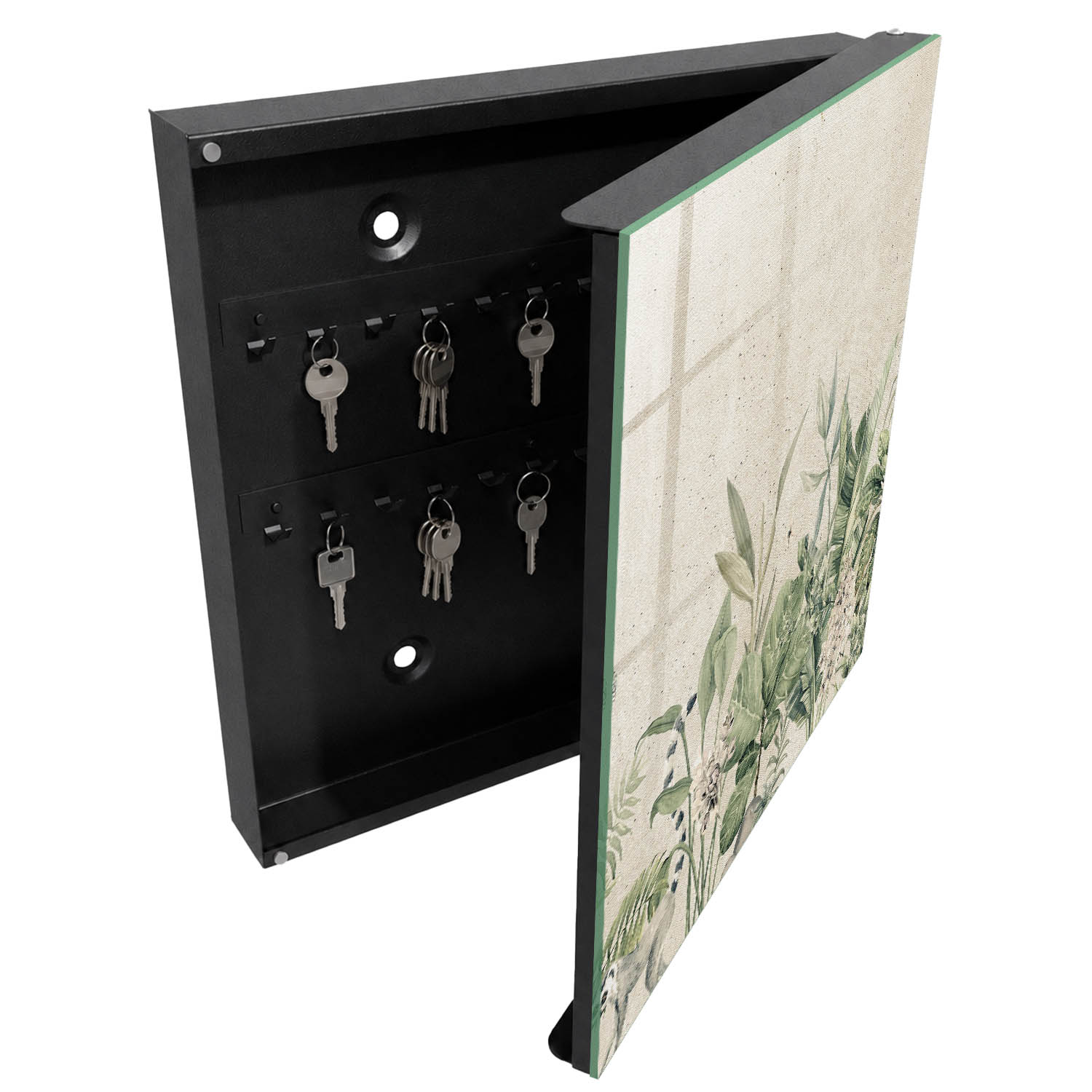 Caja para llaves recibidor 30x30x5, apertura derecha tulup