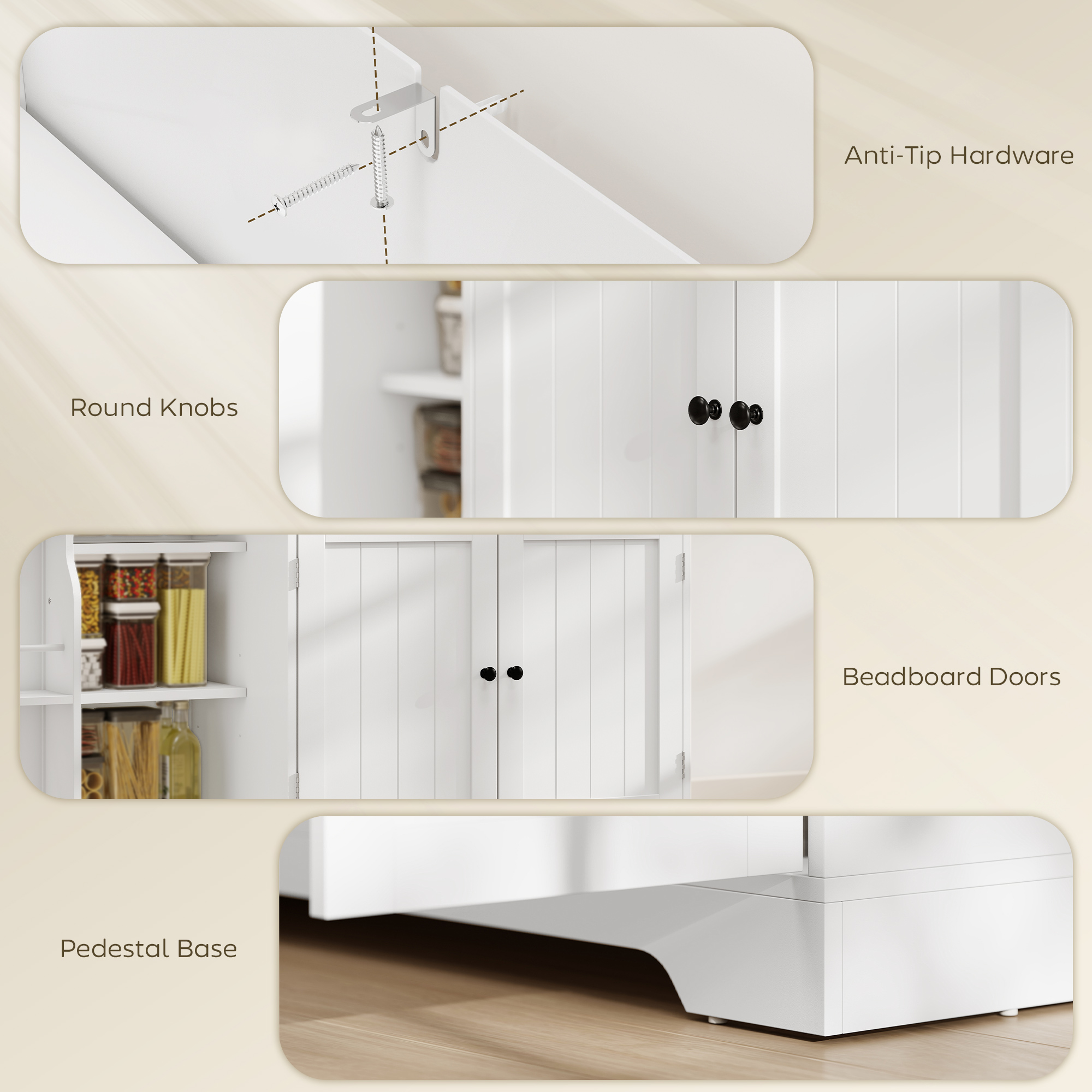Aparador tablero de partículas mdf blanco 110x40x80 cm