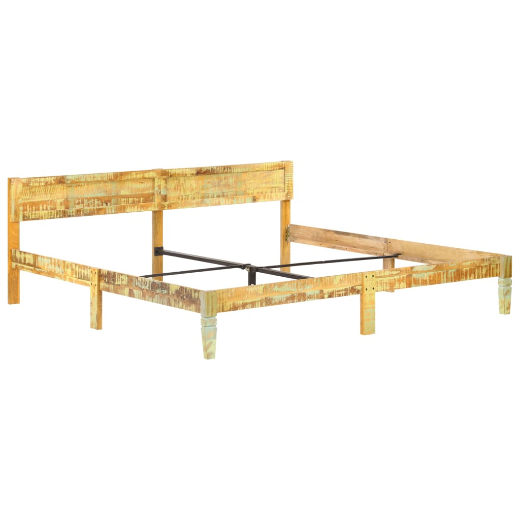 vidaXL estructura cama sin colchón madera maciza reciclada 200x200 cm