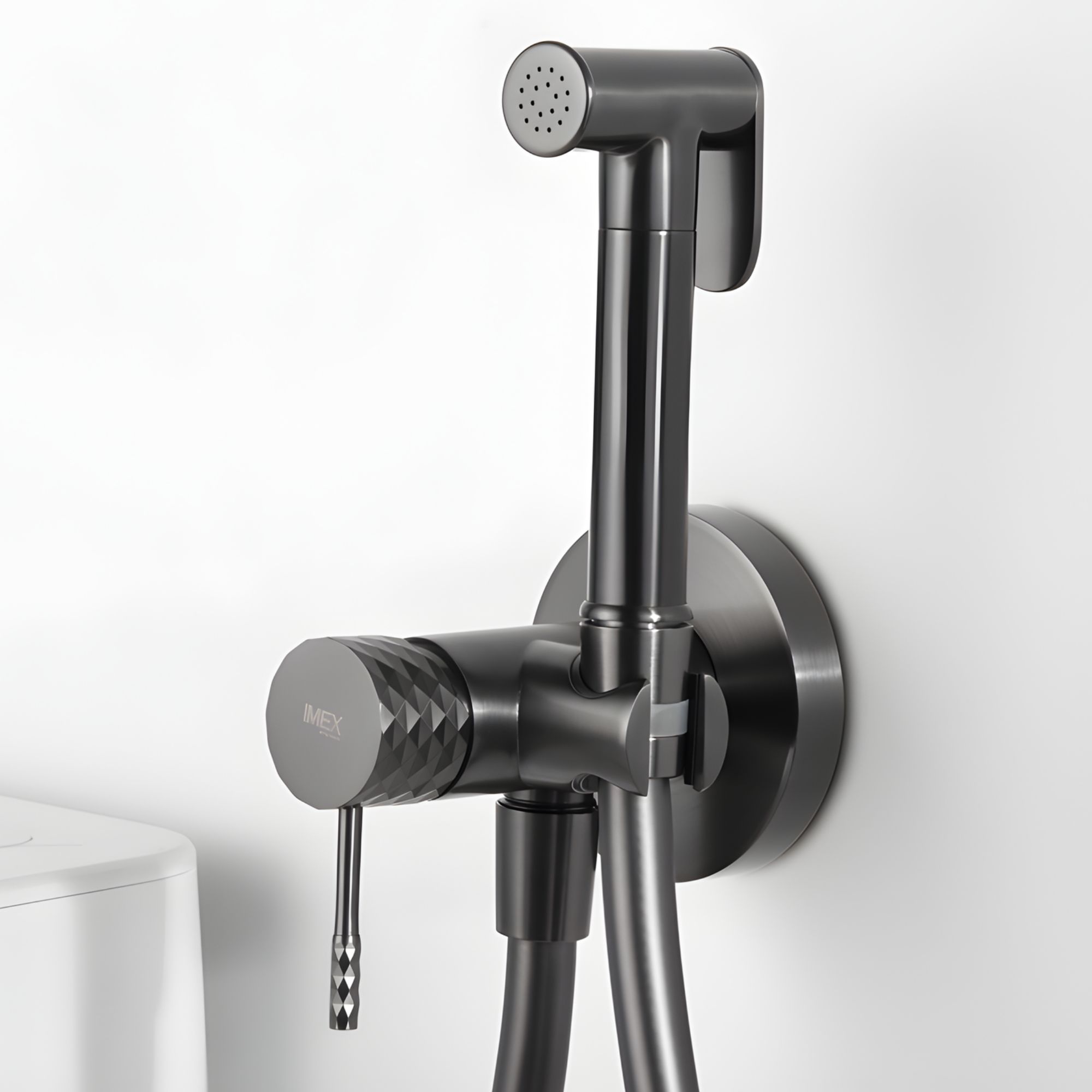Imex - grifo bidé empotrado wc black gun serie génova