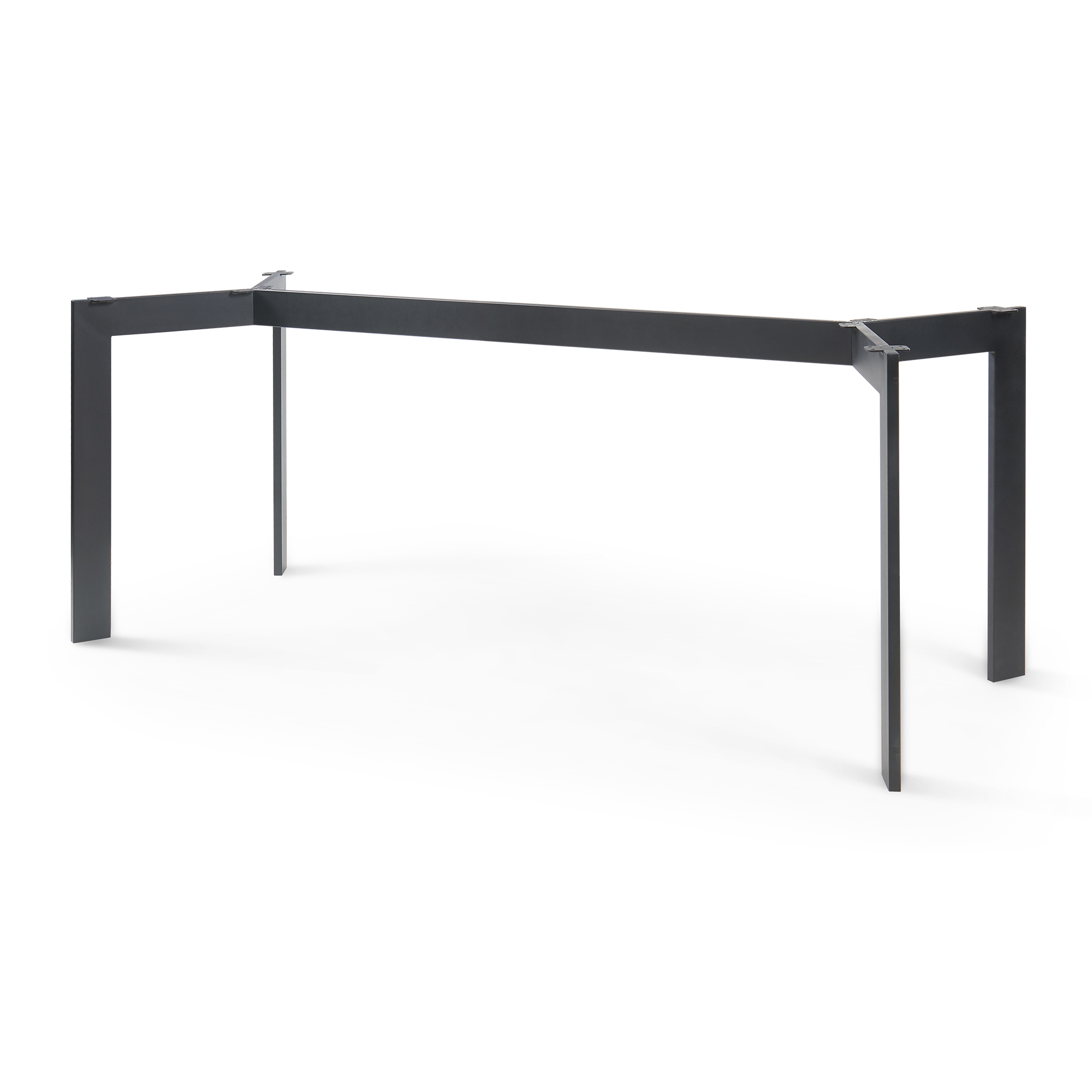 Pata de mesa verg diy acero 160x70x72cm - negro [en.casa]