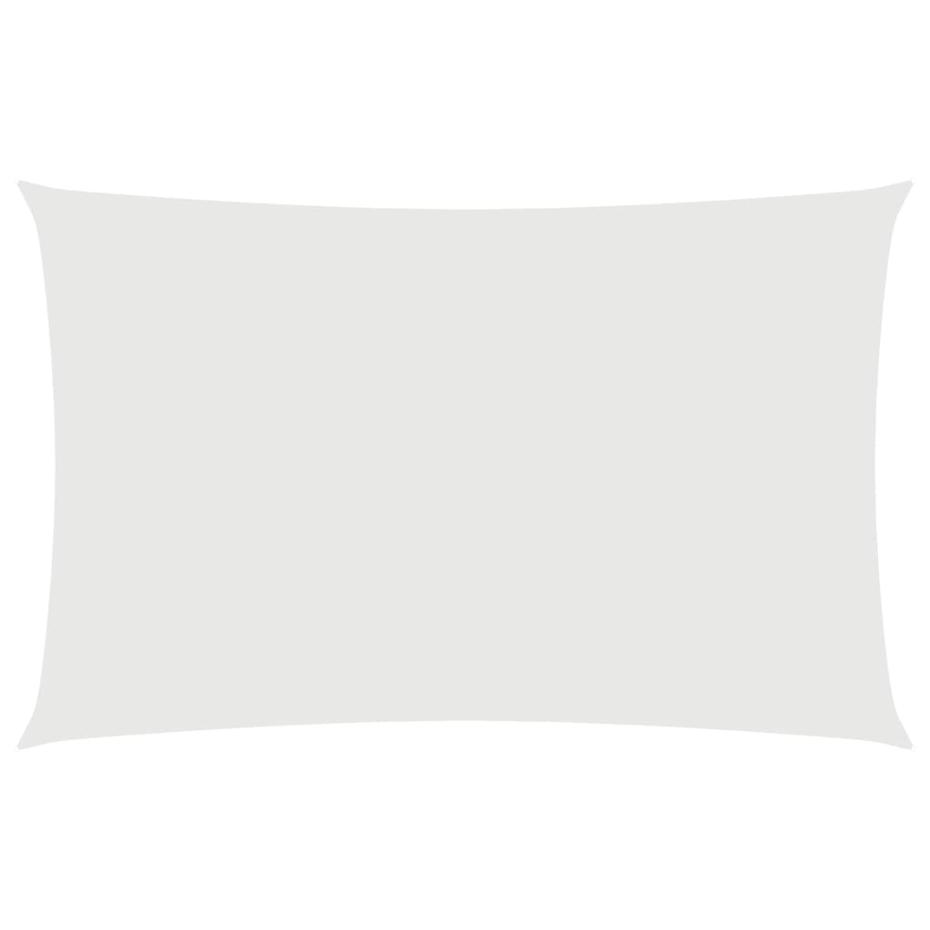 Toldo de vela rectangular tela oxford blanco 4x7 m
