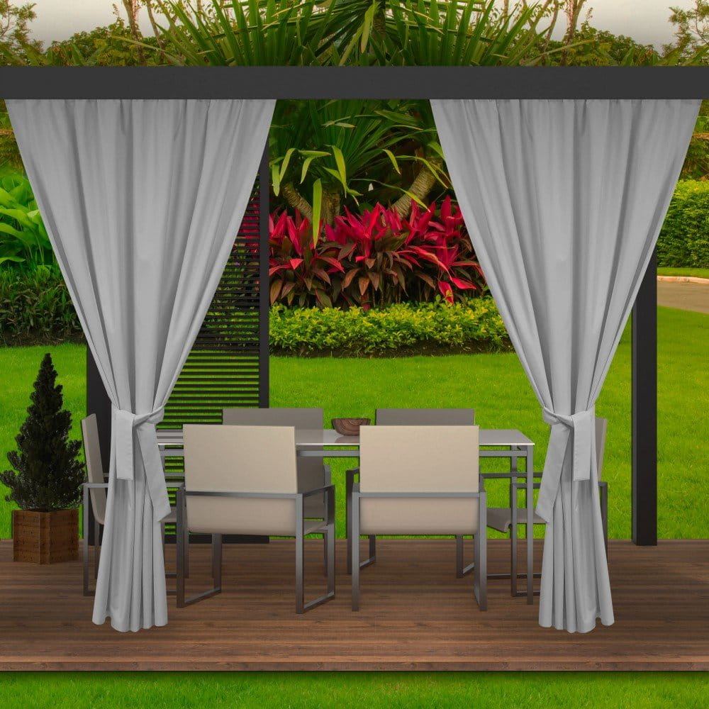 Cortinas para exterior terraza cortinas para balcones 2x155x220cm gris
