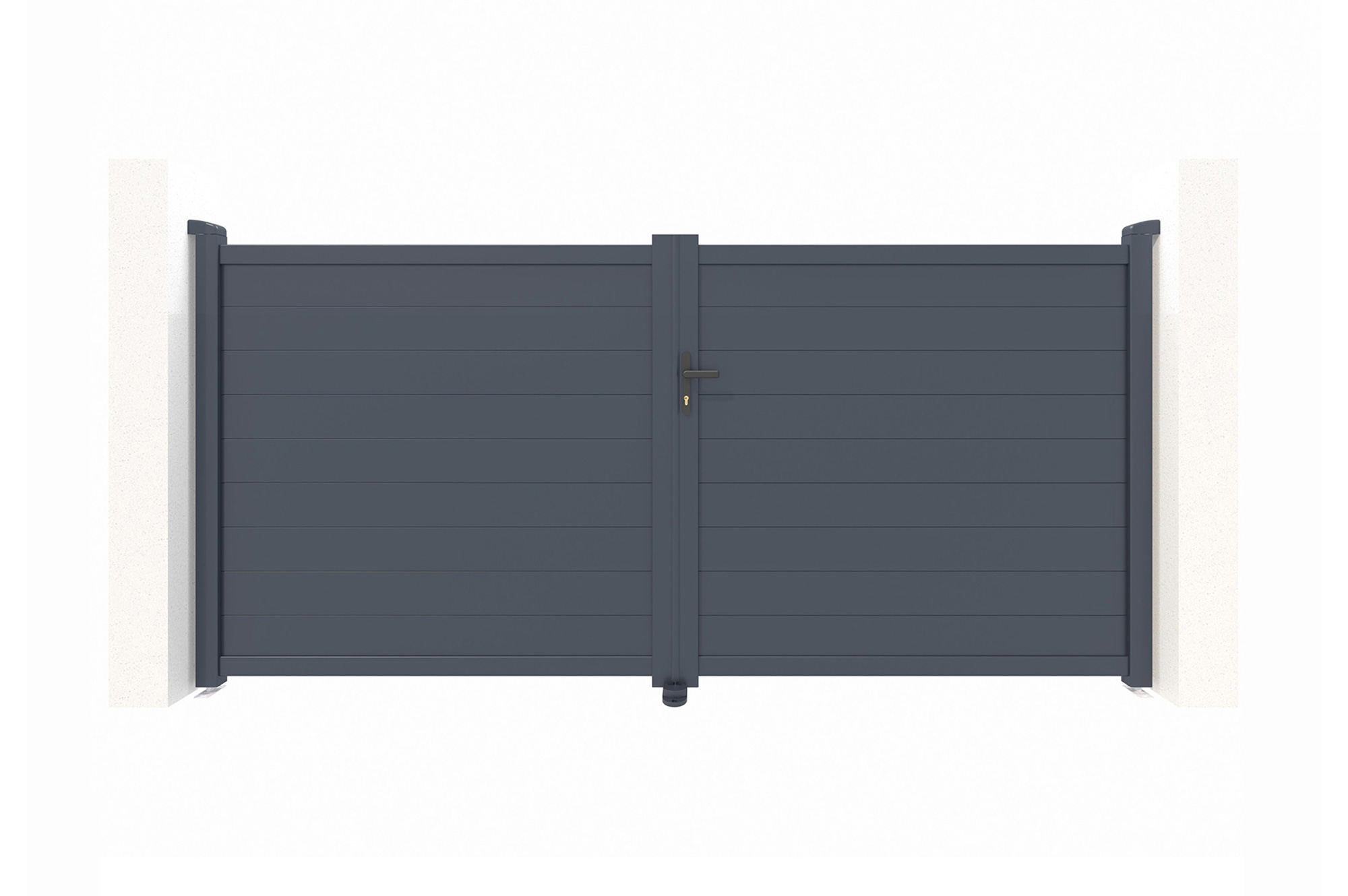 Pack portón eléctrico batiente eiger 3m h.160cm + motor ranger b150
