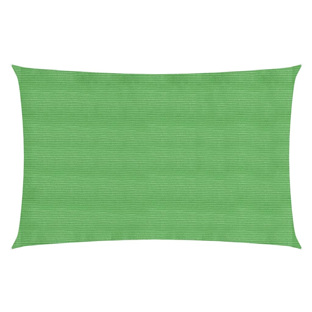 vidaXL toldo de vela hdpe verde claro 160 g/m² 4x7 m