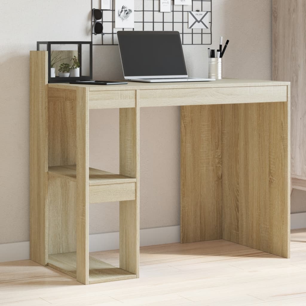 Escritorio madera de ingeniería roble sonoma 103,5x56,5x94 cm