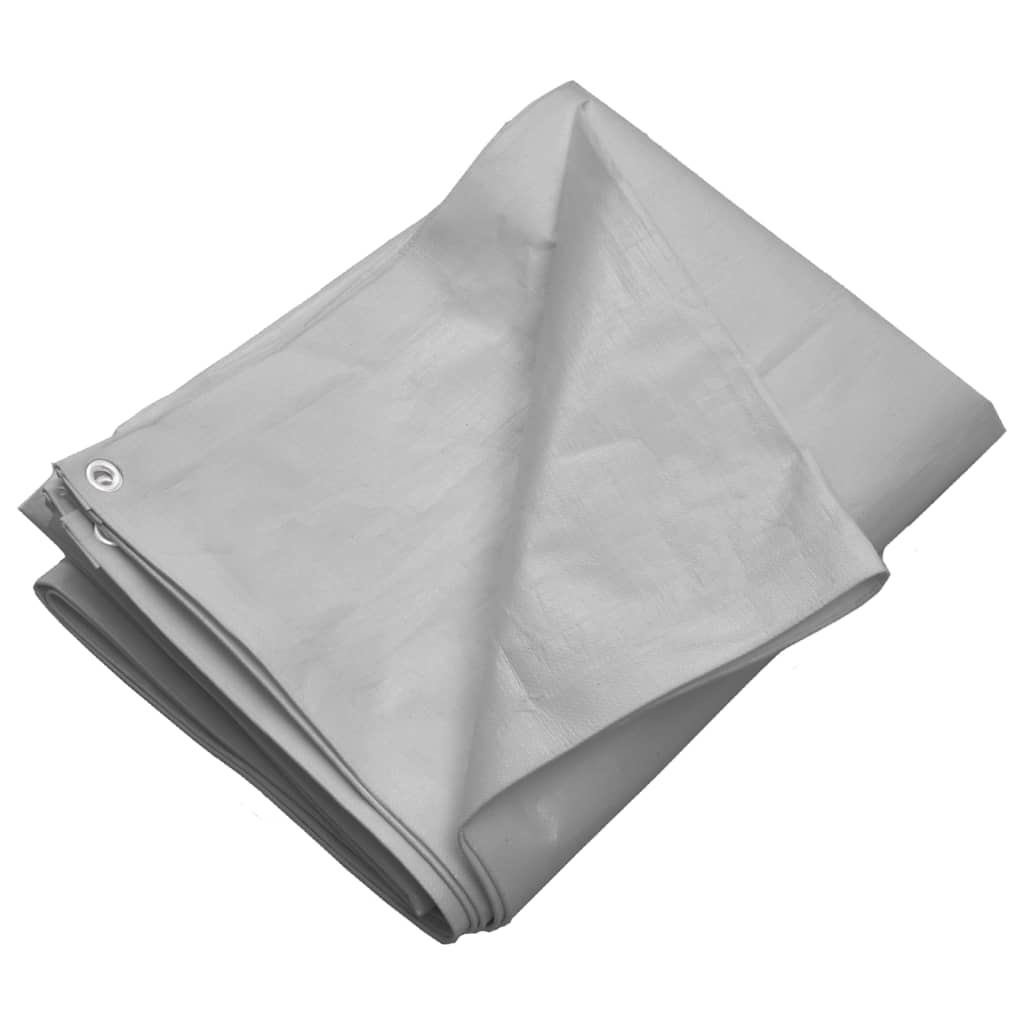 Lona hdpe gris 260 g/m² 4x5 m