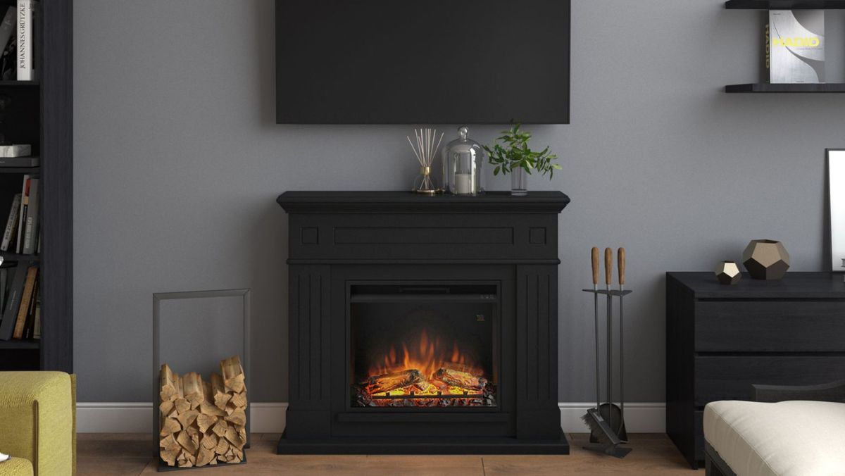 Chimenea electrica tagu larsen negra