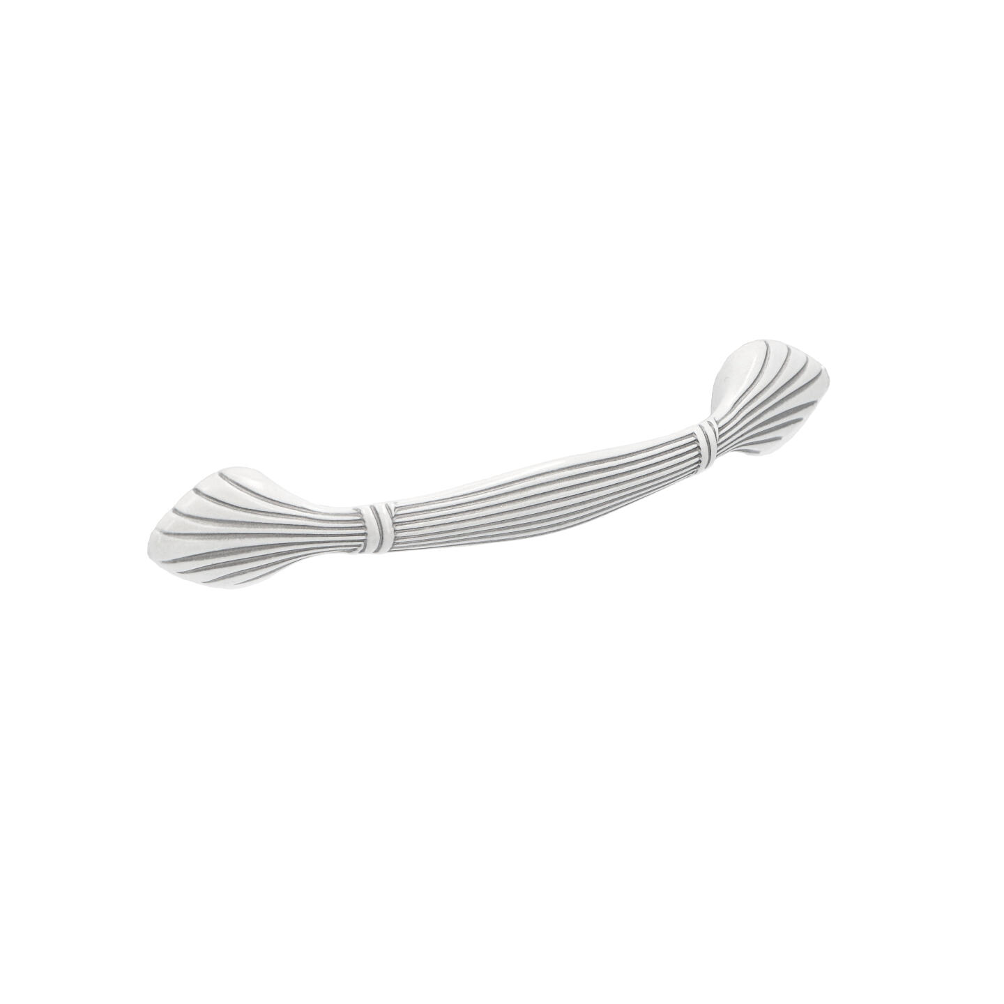 Tirador mueble en zamac 503 dist entre ejes 96 mm blanca plata lote de 6