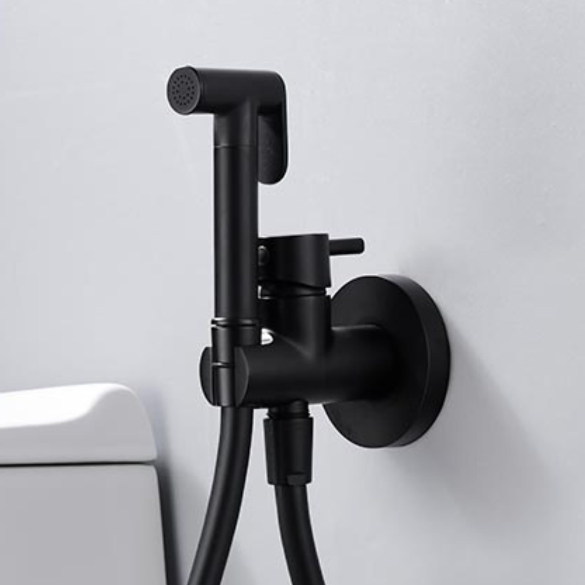 Imex - grifo bidé empotrado wc negro serie múnich