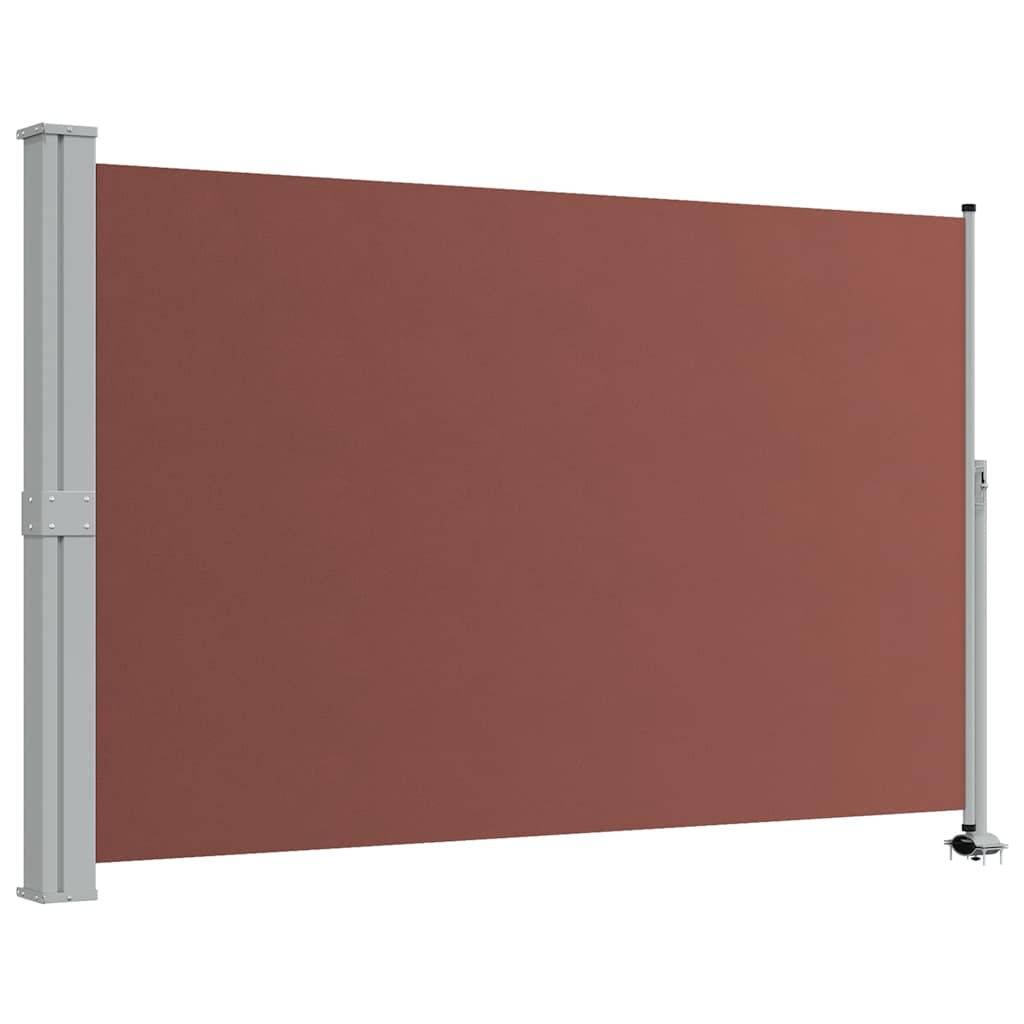 vidaXL toldo lateral retráctil de jardín marrón 160x300 cm