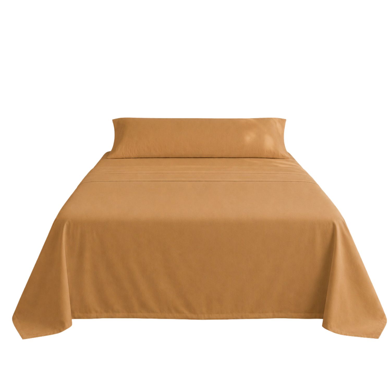Juego de sábanas ocre cama 135cm 144 hilos donegal collections