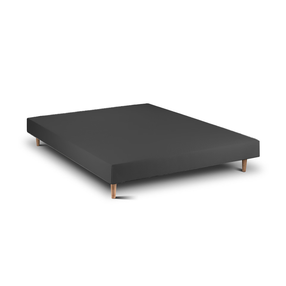 Base de cama de madera 15 negro 190 x 90 cm altura 30 cm indream
